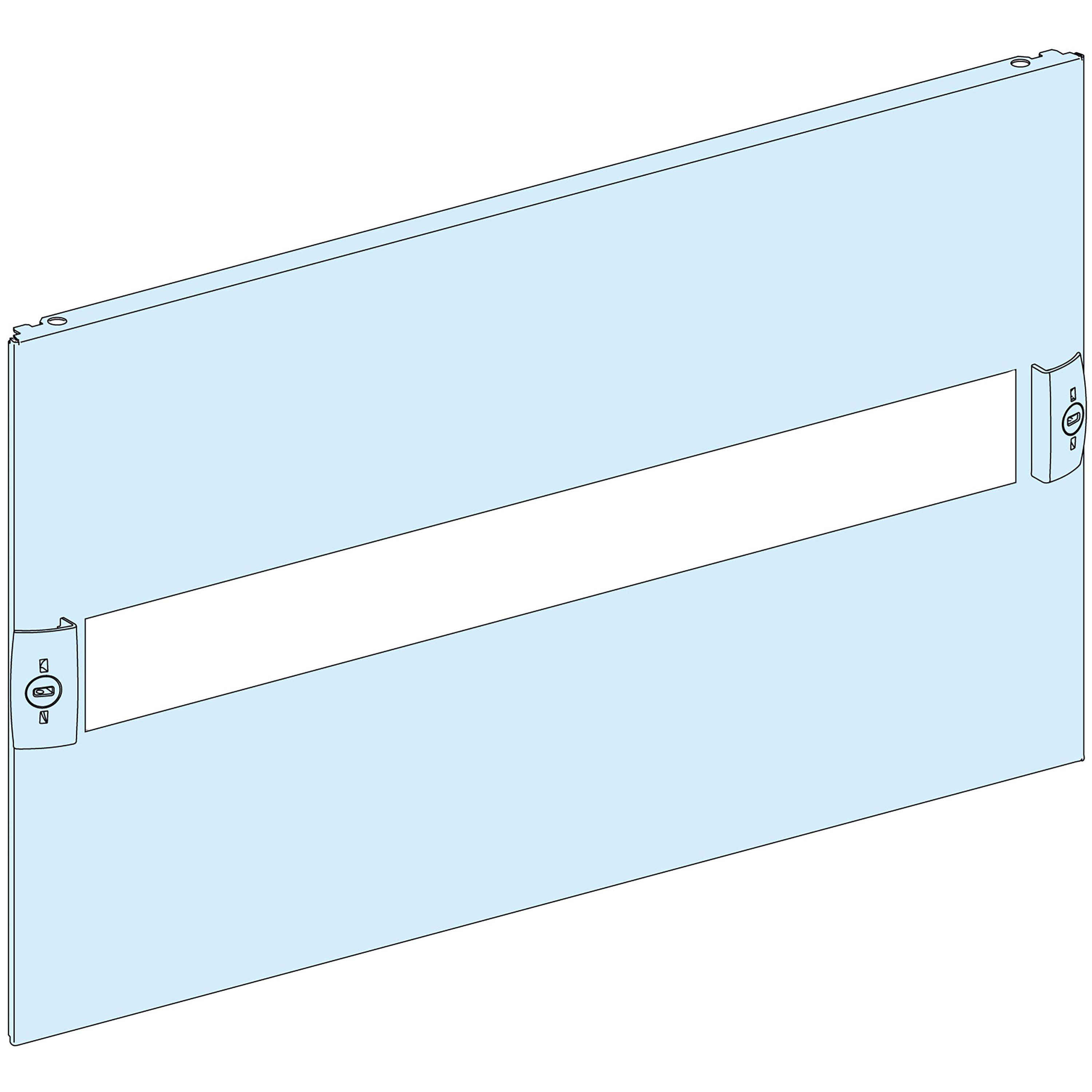 Schneider Electric - PrismaSeT G - Plastron modulaire découpé - 4M - L600-RAL9003