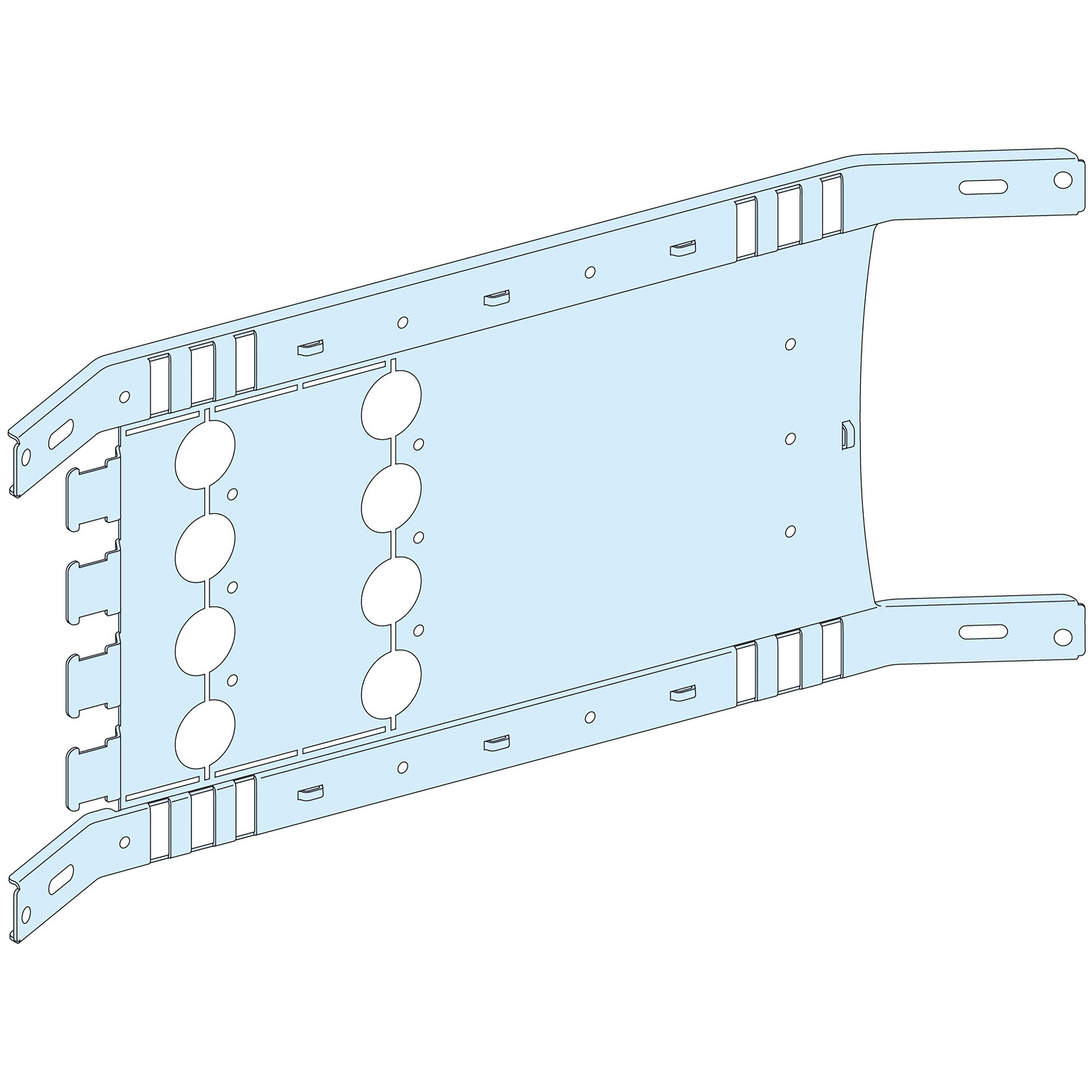 Schneider Electric - PrismaSeT P - Platine NSX400-630 - fixe - 4P-horizontal-Cde maneton-L650