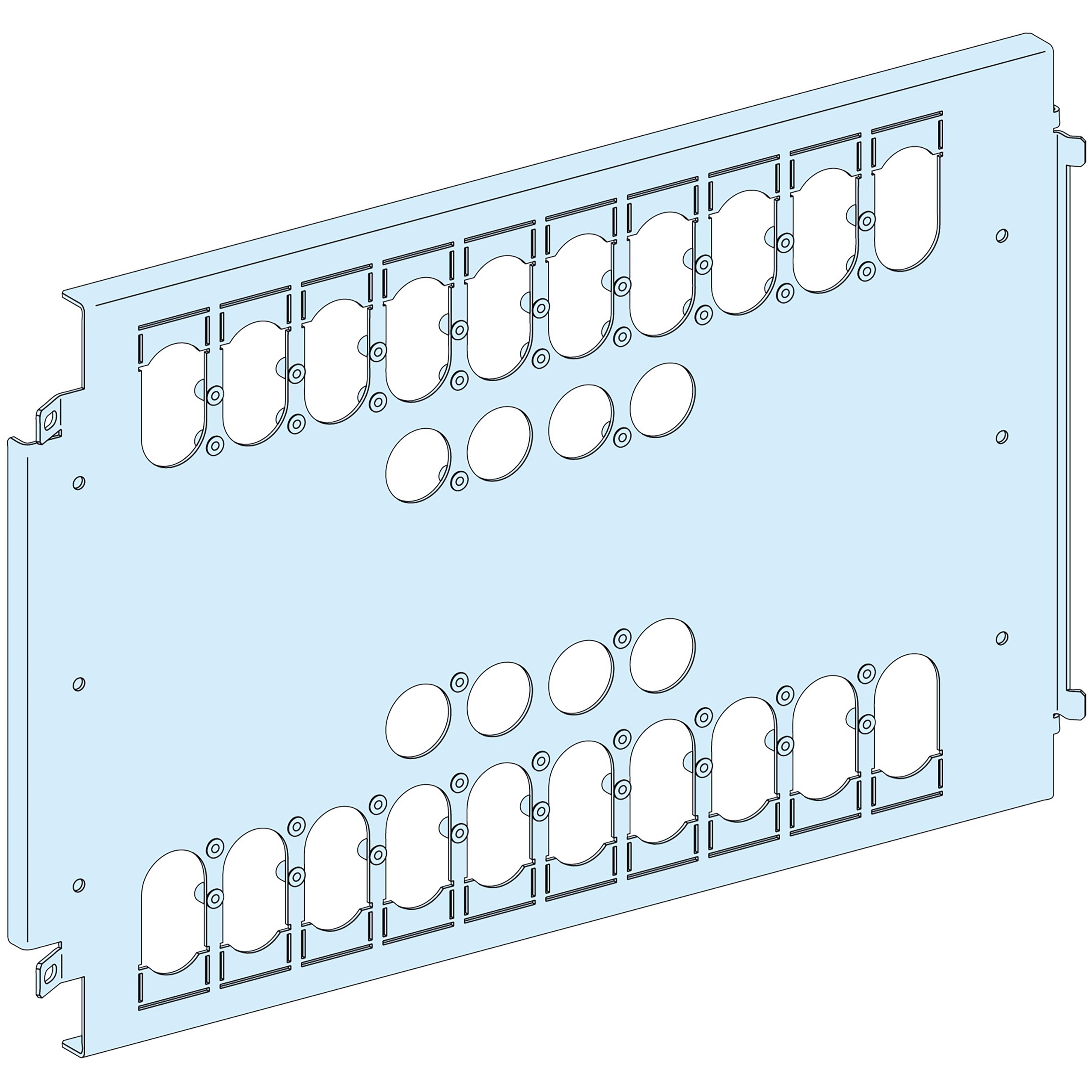 Schneider Electric - PrismaSeT P - Platine NSX100-250-fixe-3P4P- vertical-Cde rotative télec.