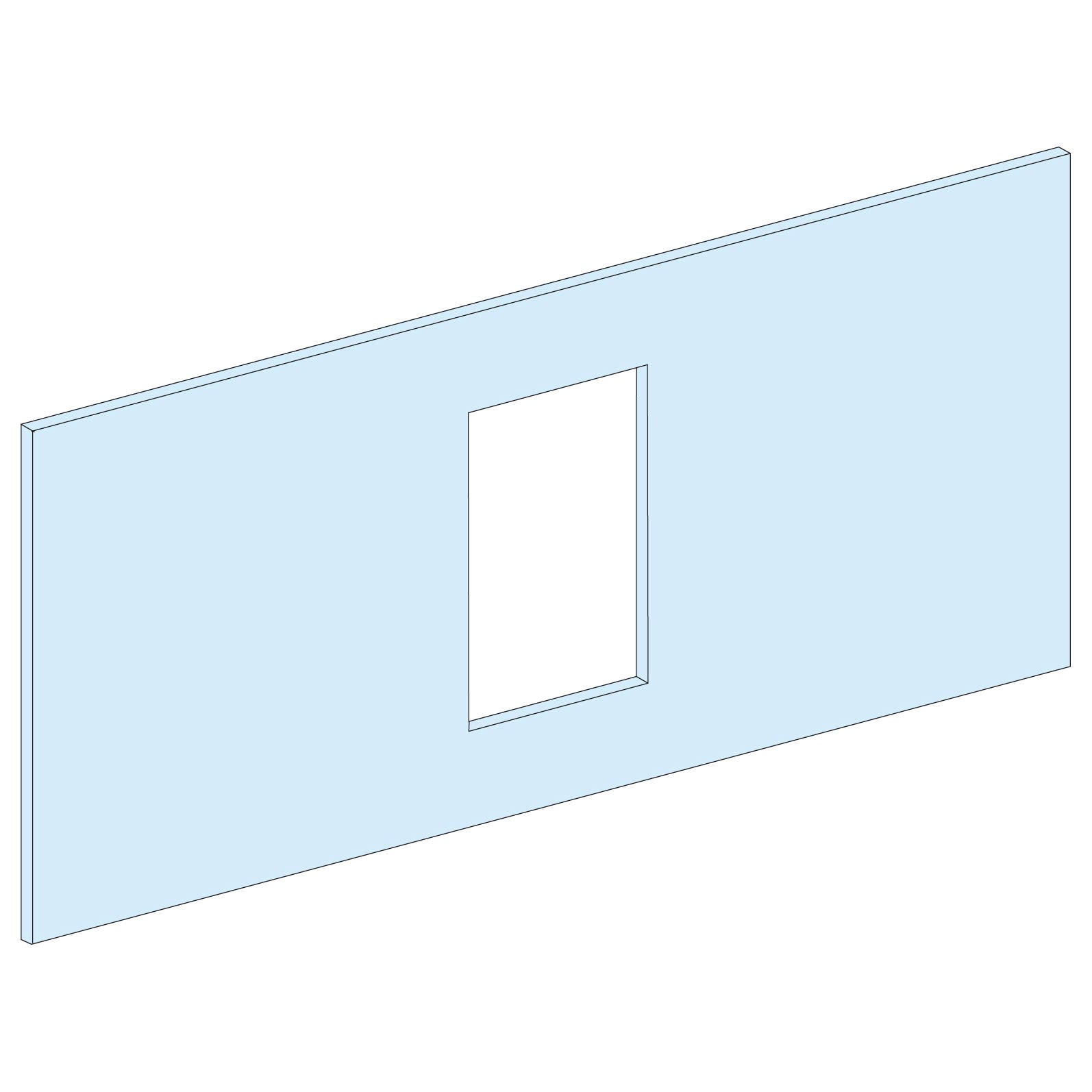 Schneider Electric - PrismaSeT G - Plastron INS-INV630-6M-L=600-horiz.-Fixe-Cde direct-RAL9003