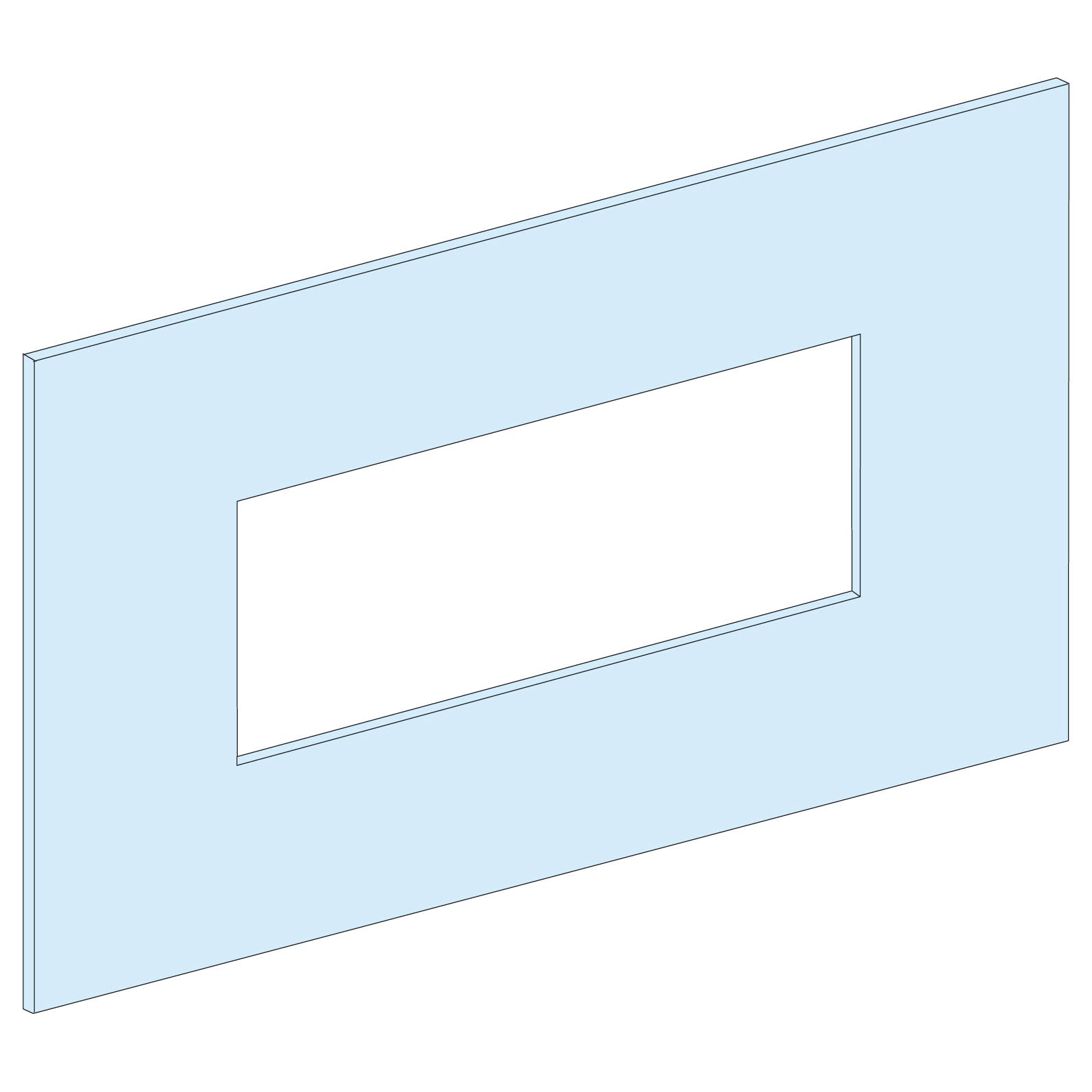 Schneider Electric - PrismaSeT G - Plastron inv. monobloc INS250-5M-L600-Fixe - RAL satin spé