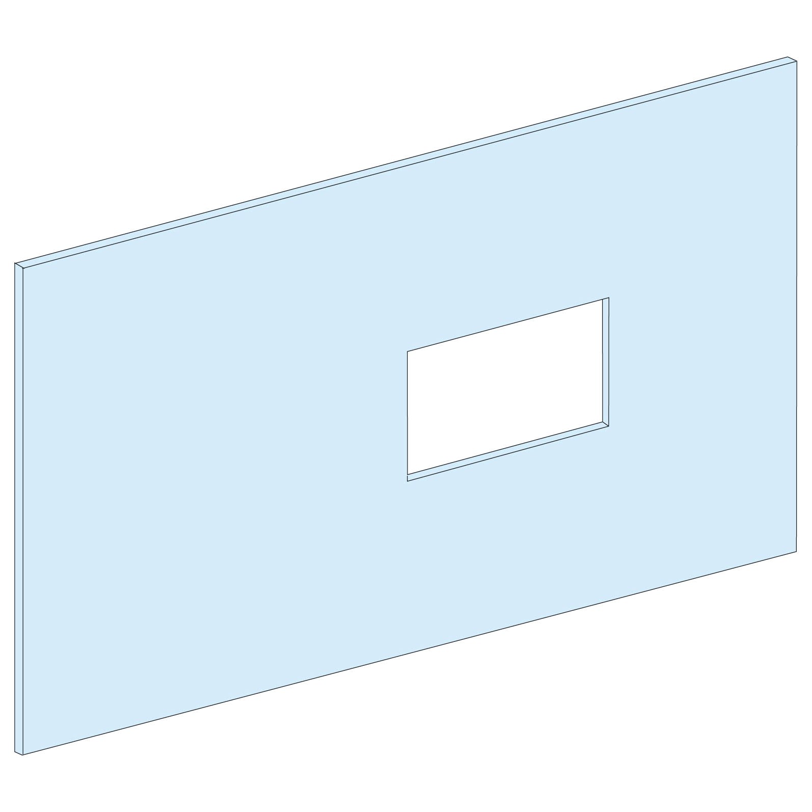 Schneider Electric - PrismaSeT G - Plastron INS-INV250 -5M-L650-vertical-RAL9003
