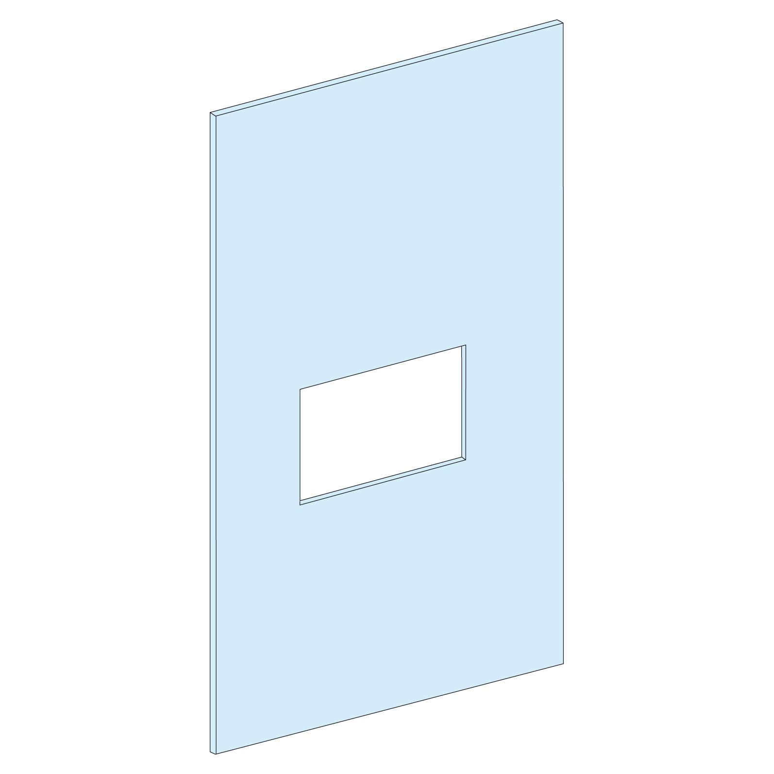 Schneider Electric - PrismaSeT G - Plastron NSX250 vertical fixe-cde maneton-rotative - L250mm