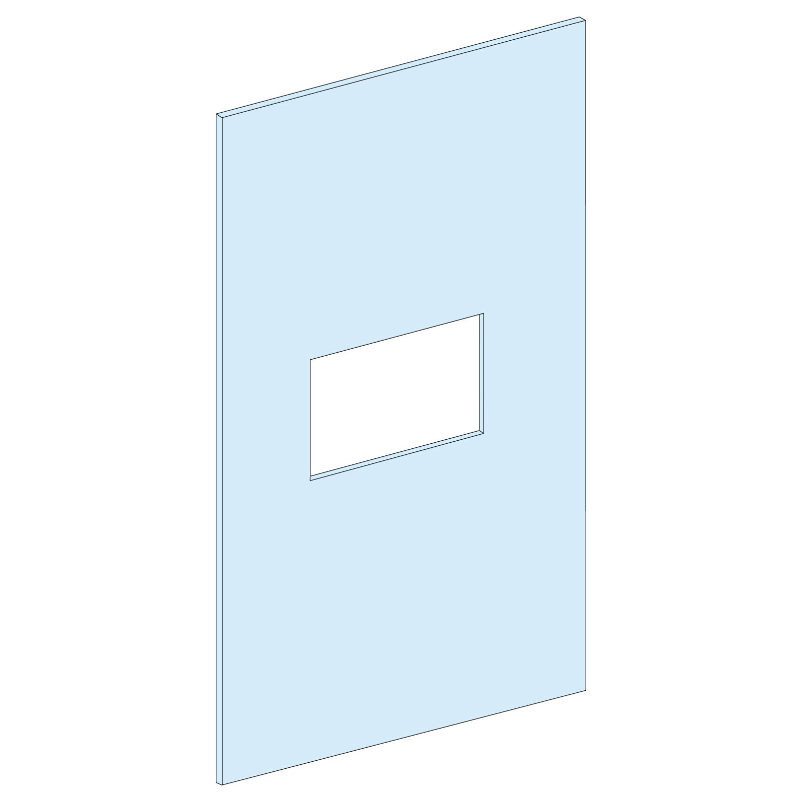 Schneider Electric - PrismaSeT G - Plastron NSX630 Vigi - 10M-L400-vertical-fixe-Cde maneton