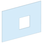 Schneider Electric - PrismaSeT G -Plast.NSX100-630-9M-L=600-vert.-Cde rot.-Peint. satin RAL spé