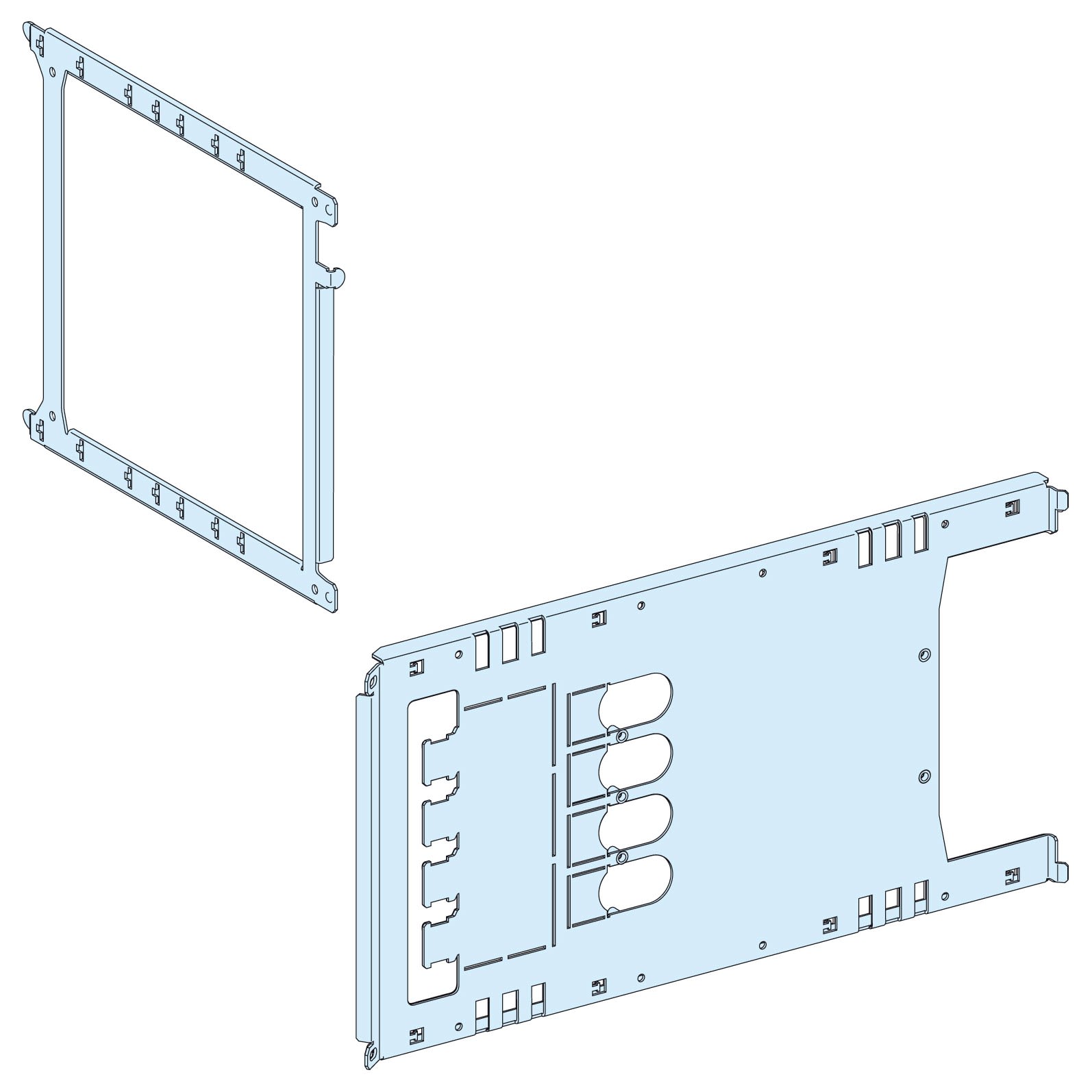 Schneider Electric - PrismaSeT P - Platine NSX630 - débro. châssis-3P4P-horiz.-Tte Cde-L650