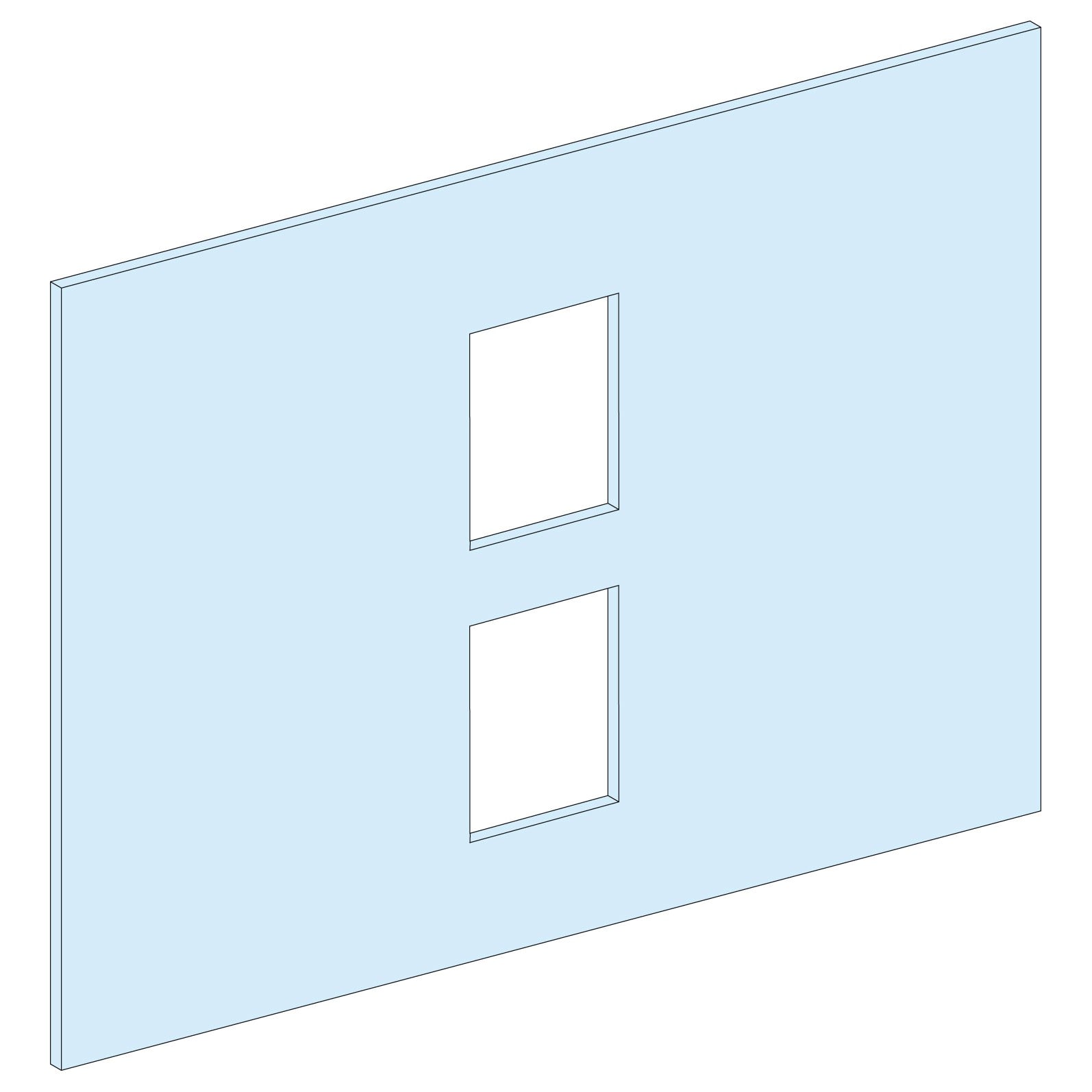 Schneider Electric - PrismaSeT P-Plastron invers.NSX250-8M-L650-horiz- téléco.- Peint. RAL spé. Struc