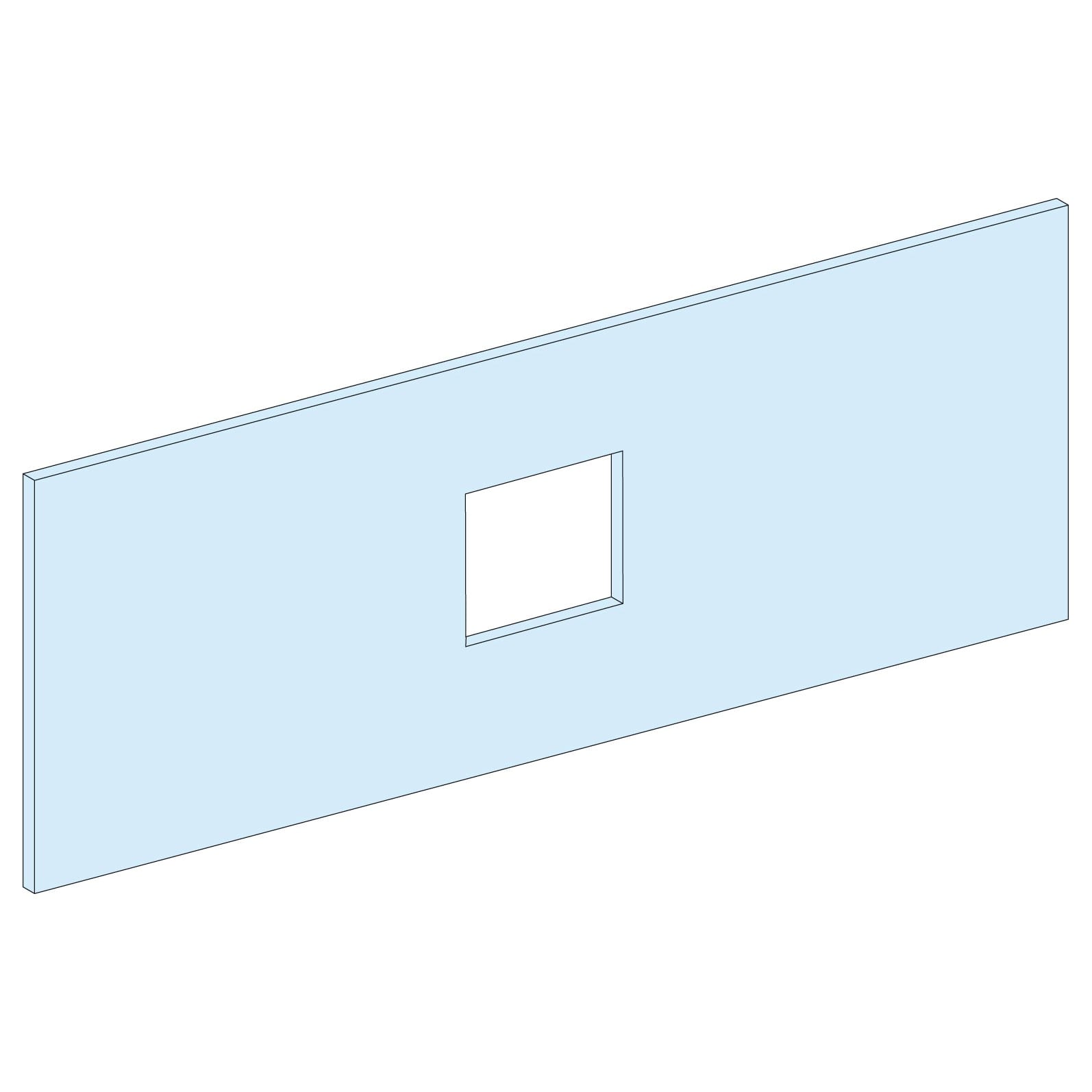 Schneider Electric - PrismaSeT P - Plastron NSX 100/630-5M-3P4P-L650-socle horizont.-Tte cde