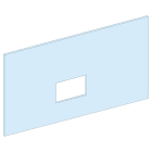 Schneider Electric - PrismaSeT P - Plastron NS800/1000 - 7M - fixe -horiz.-Cde man.-rot.- L650