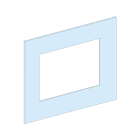 Schneider Electric - PrismaSeT P - Face avant ISFL 160 - 11M - vertical - L 650