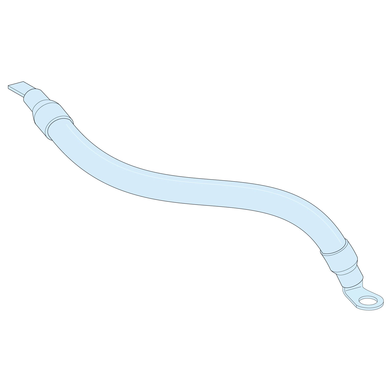 Schneider Electric - Linergy BW - 4 liaisons souples 160A - L230mm - cosse coudée 45° - 45mm²