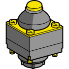 Telemecanique Sensors France - ZCKD - tête inter posi - poussoir d'extrémité métal soufflet protect -25/+70°C