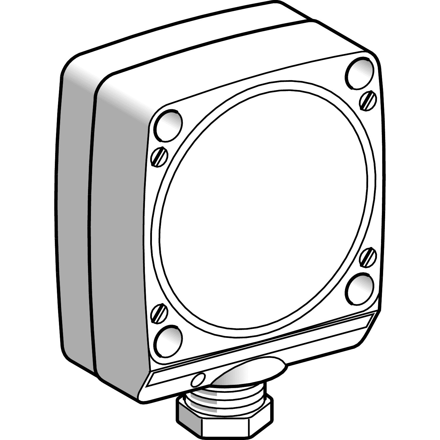 Telemecanique Sensors France - XS détecteur inductif plast - 80x80x40mm non noyable Sn40mm AC2 NO/NC - PG13,5