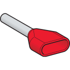 Schneider Electric - Linergy AZ5 - embout de câble double - taille moyen - 2,5mm² - bleu - DIN