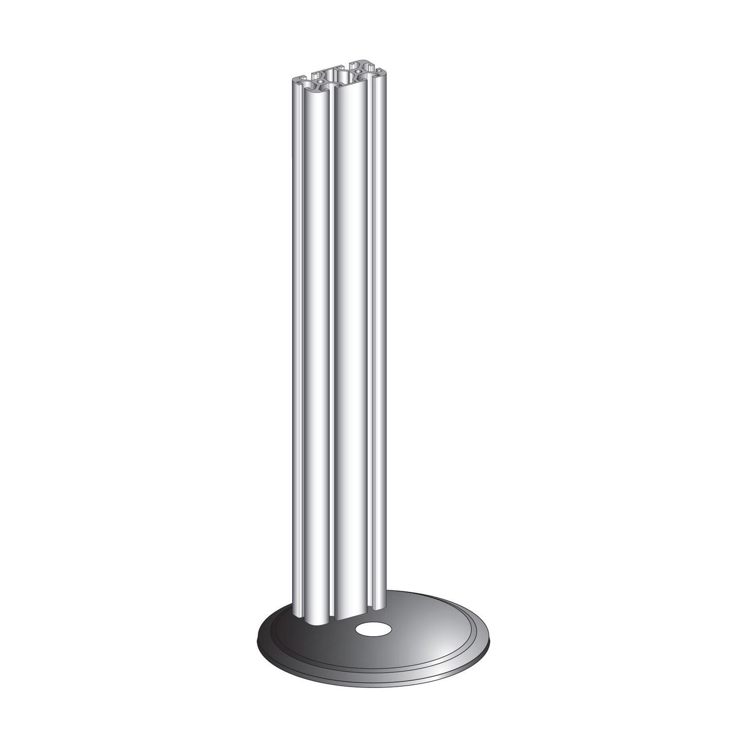 Telemecanique Sensors France - Preventa XU - colonne sans mirroir pour barrière de sécu.- H1200 Hprotégée1210mm