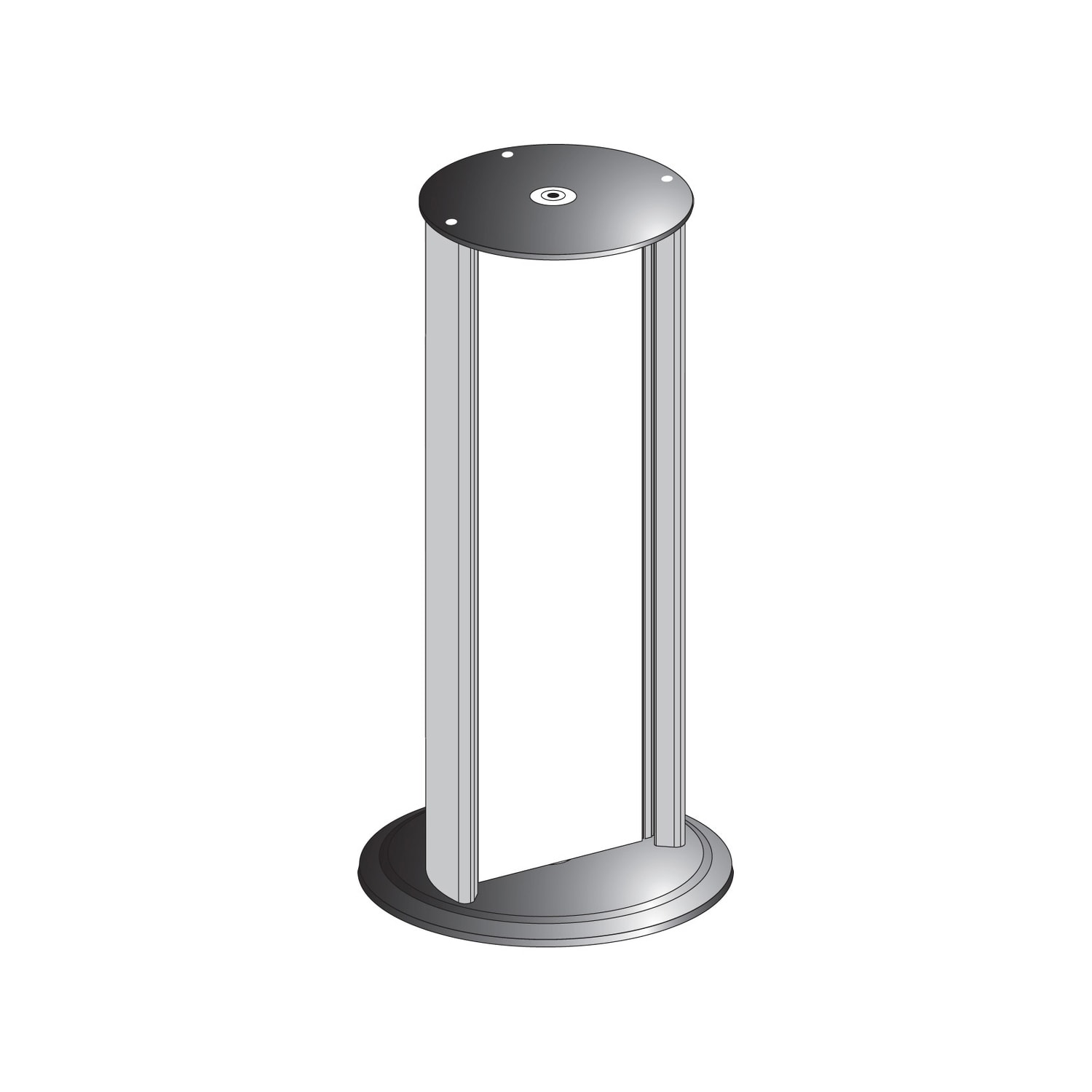 Telemecanique Sensors France - Preventa XU - colonne avec mirroir pour barrière de sécu.- H1700 Hprotégée1360mm