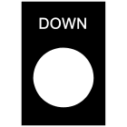 Schneider Electric - Harmony - étiquette - 30x40mm - noir - DOWN