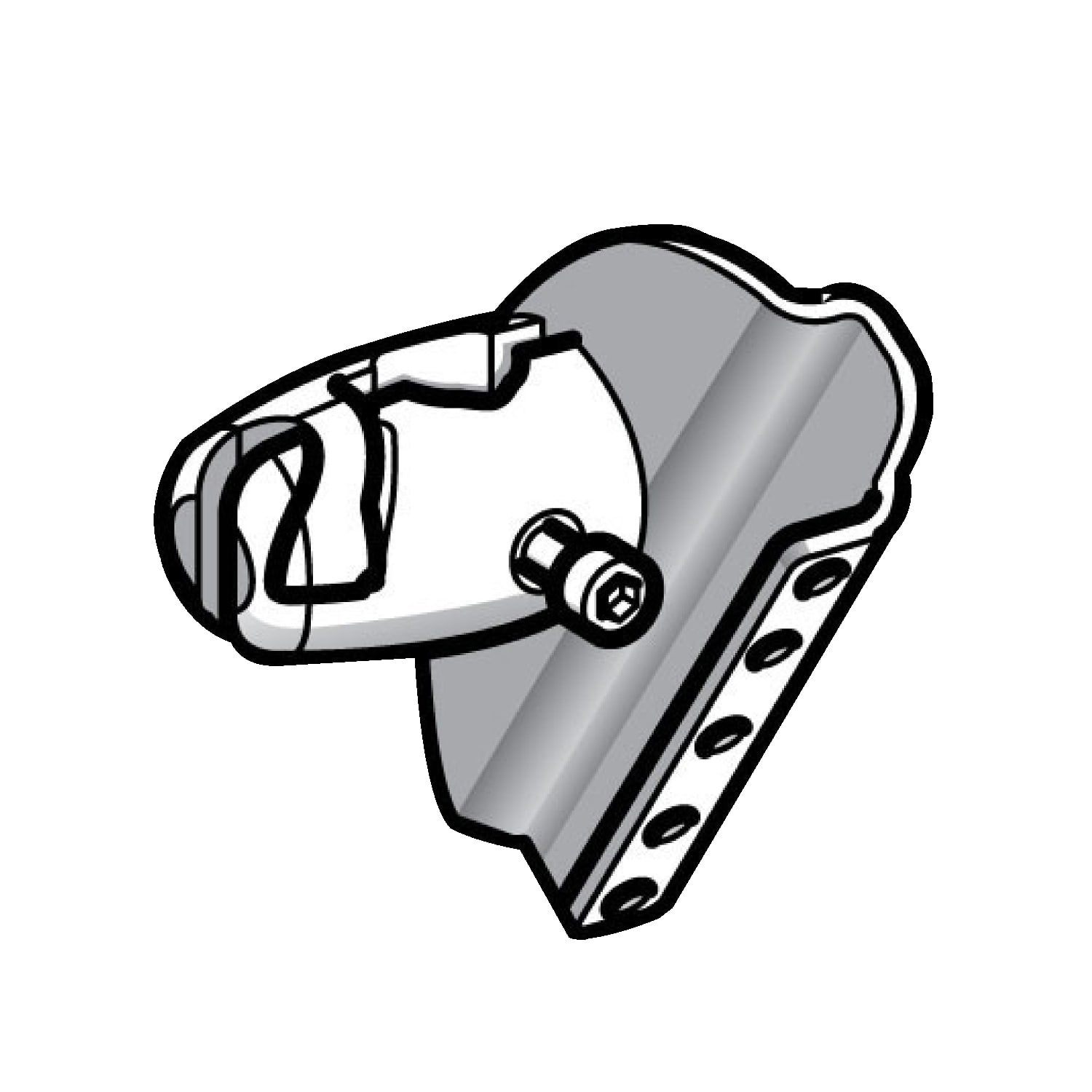 Telemecanique Sensors France - OsiSense XU - équerre sur rotule pour kit de fixation 3D - pour détecteur