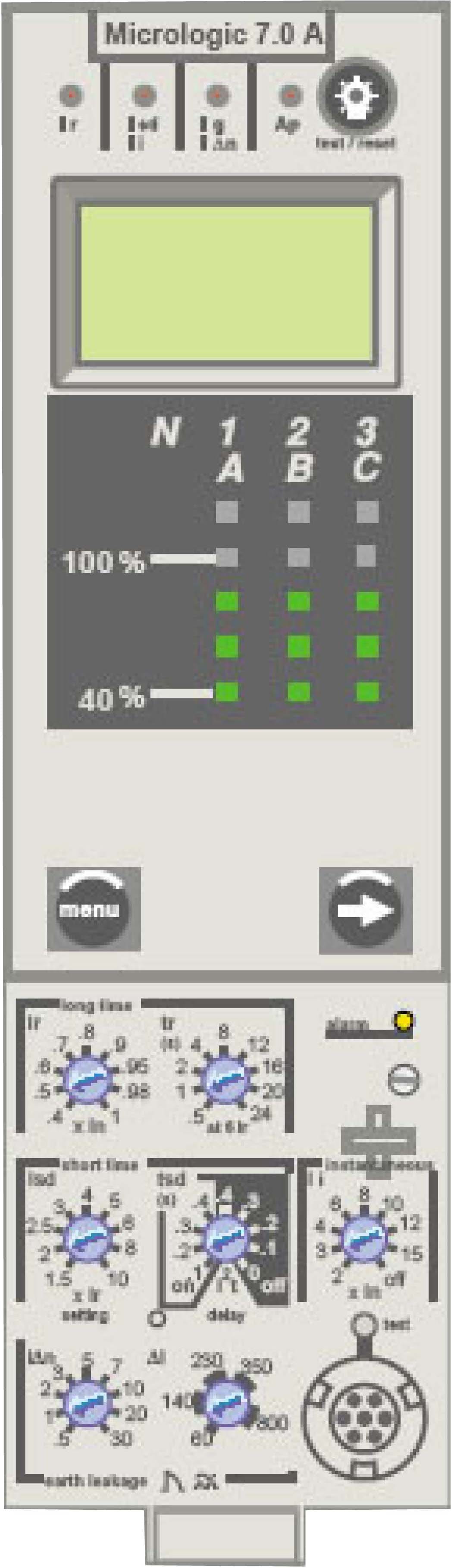 Schneider Electric - ComPact NS630-3200 - déclencheur Micrologic 7.0A - 3P-4P - débrochable