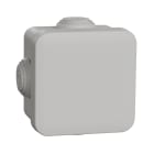 Schneider Electric - Mureva Box, boite de dérivation IP55 + embouts 65x65x45, gris