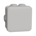Schneider Electric - Mureva Box, boite de dérivation IP55 + embouts 80x80x45, gris