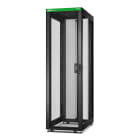 Schneider Electric - Baie EasyRack 600mm/42U/1000mm avec toit, sans panneau latéral, roulettes, noir