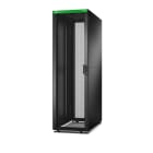 Schneider Electric - Baie EasyRack 600mm/42U/1100mm avec toit, panneau latéral, roulettes, noir