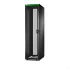 Schneider Electric - Baie EasyRack 600mm/48U/1000mm avec toit, panneau latéral, roulettes, noir