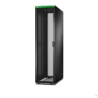 Schneider Electric - Baie EasyRack 600mm/48U/1200mm avec toit, panneau latéral, roulettes, noir