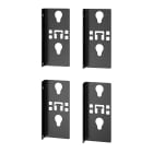 Schneider Electric - Support de montage EasyRack PDU, simple largeur, 2 paires