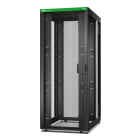 Schneider Electric - Baie EasyRack 800mm/42U/1200mm avec toit, sans panneau latéral, roulettes, noir