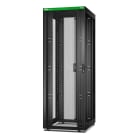 Schneider Electric - Baie EasyRack 800mm/48U/1000mm avec toit, sans panneau latéral, roulettes, noir