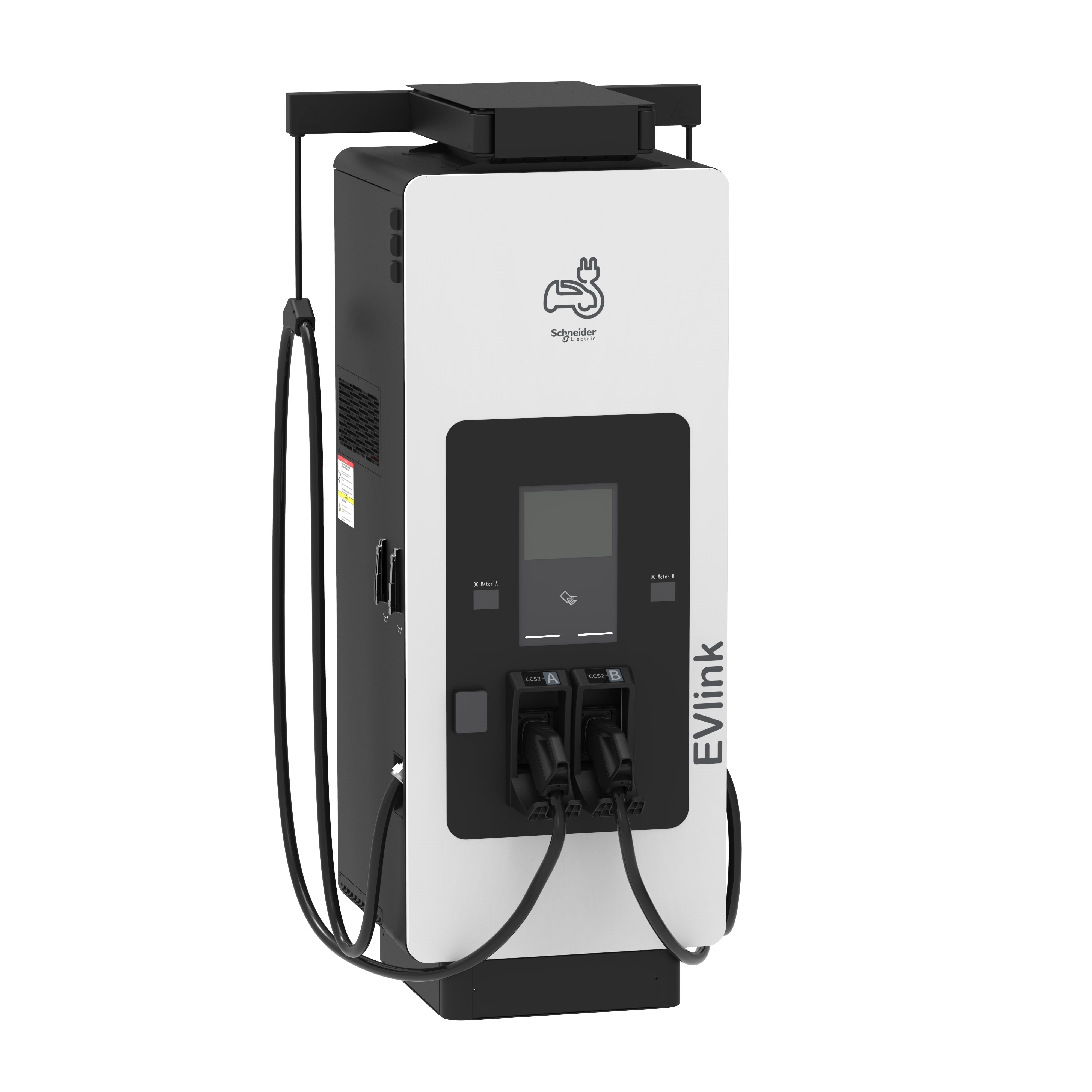 Schneider Electric - Evlink Pro DC - Borne de recharge - 150 kW - 1xCCS2+1xCCS2 - 3,6m - Lecteur CB