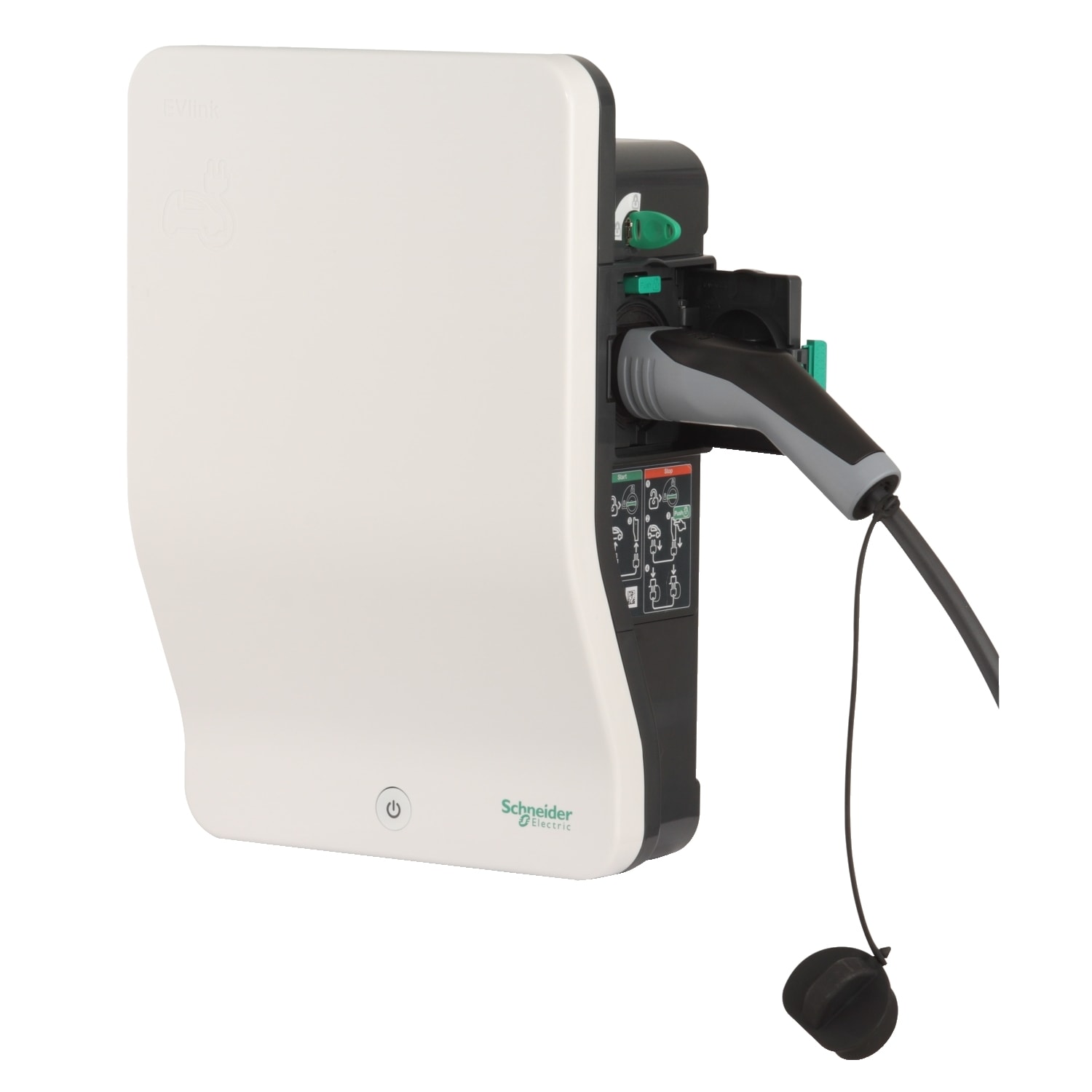 EVlink Wallbox Borne IP54 1 Prise T2S 22kW Cle IEC Schneider evlink-wallbox-borne-ip54-1-prise-t2s-22kw-cle-iec-schneider