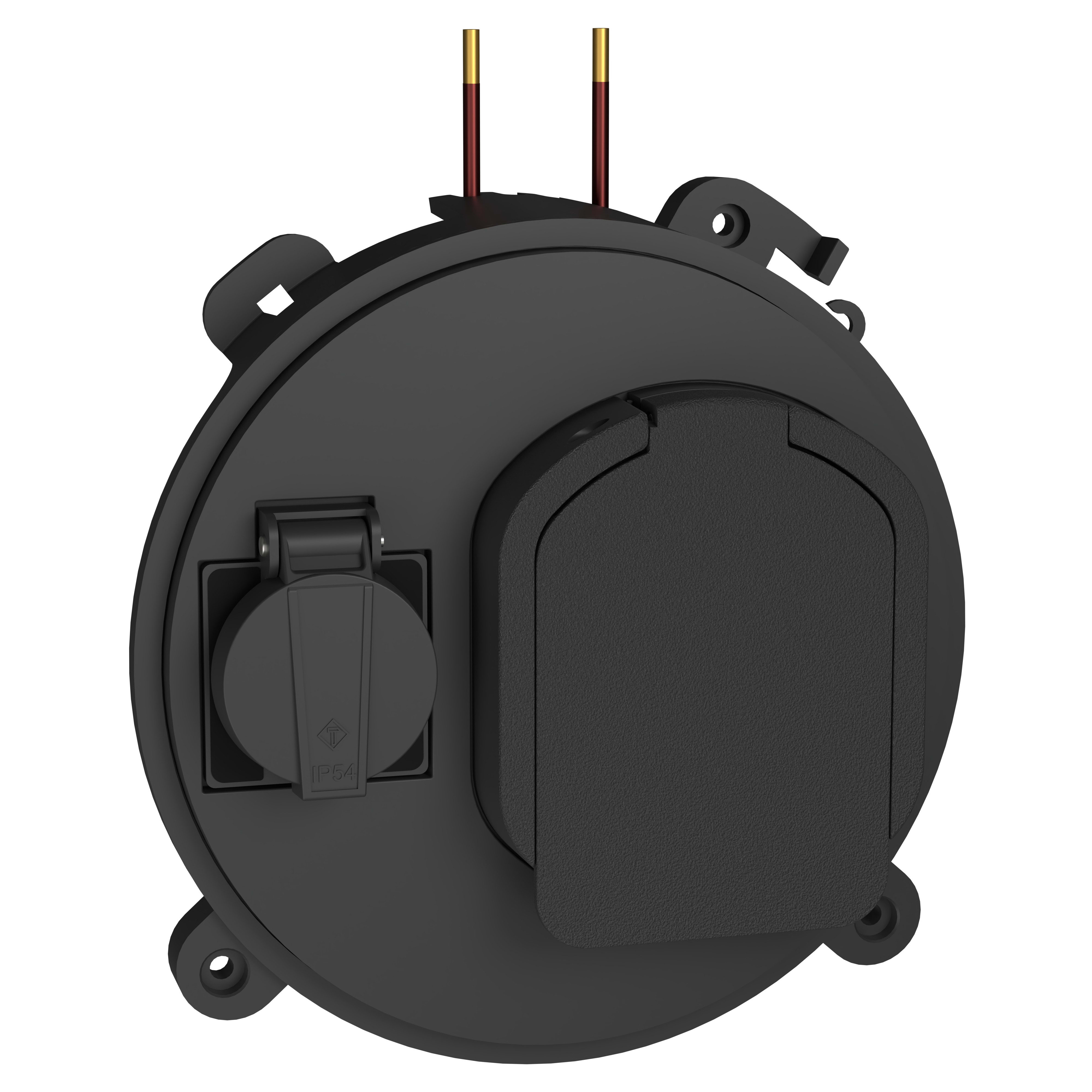 Schneider Electric - EVlink socle de prise T2S pour borne Pro AC monophasée avec prise domestique