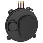 Schneider Electric - EVlink socle de prise T2S pour borne Pro AC triphasée avec prise domestique