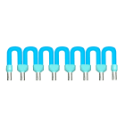 Schneider Electric - Telefast - peigne souple - pour CC commun - bleu - 2cm