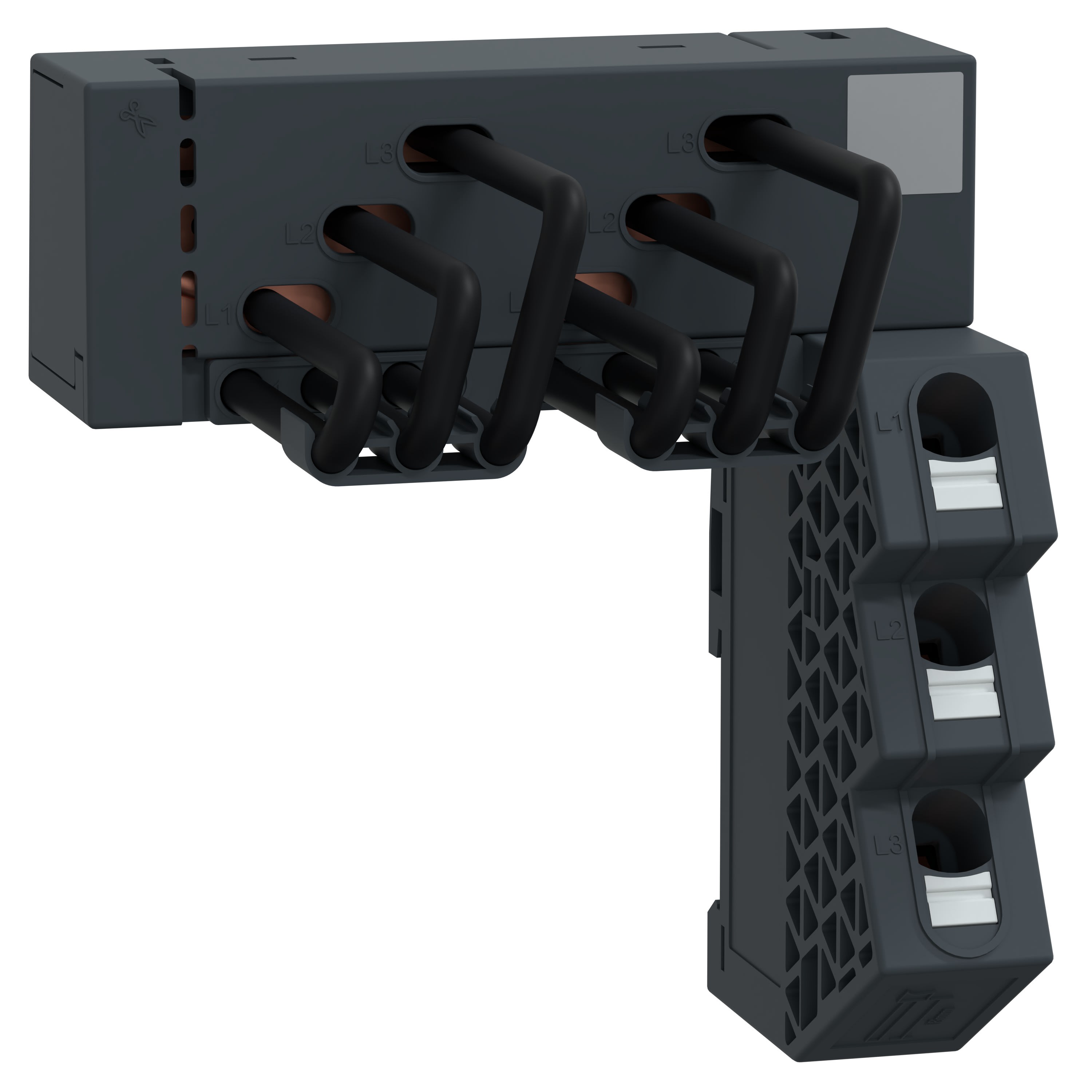 Schneider Electric - TeSys - OptionOption Snap In - 2 Dérivation pour jeu de barres RF GV2 63A