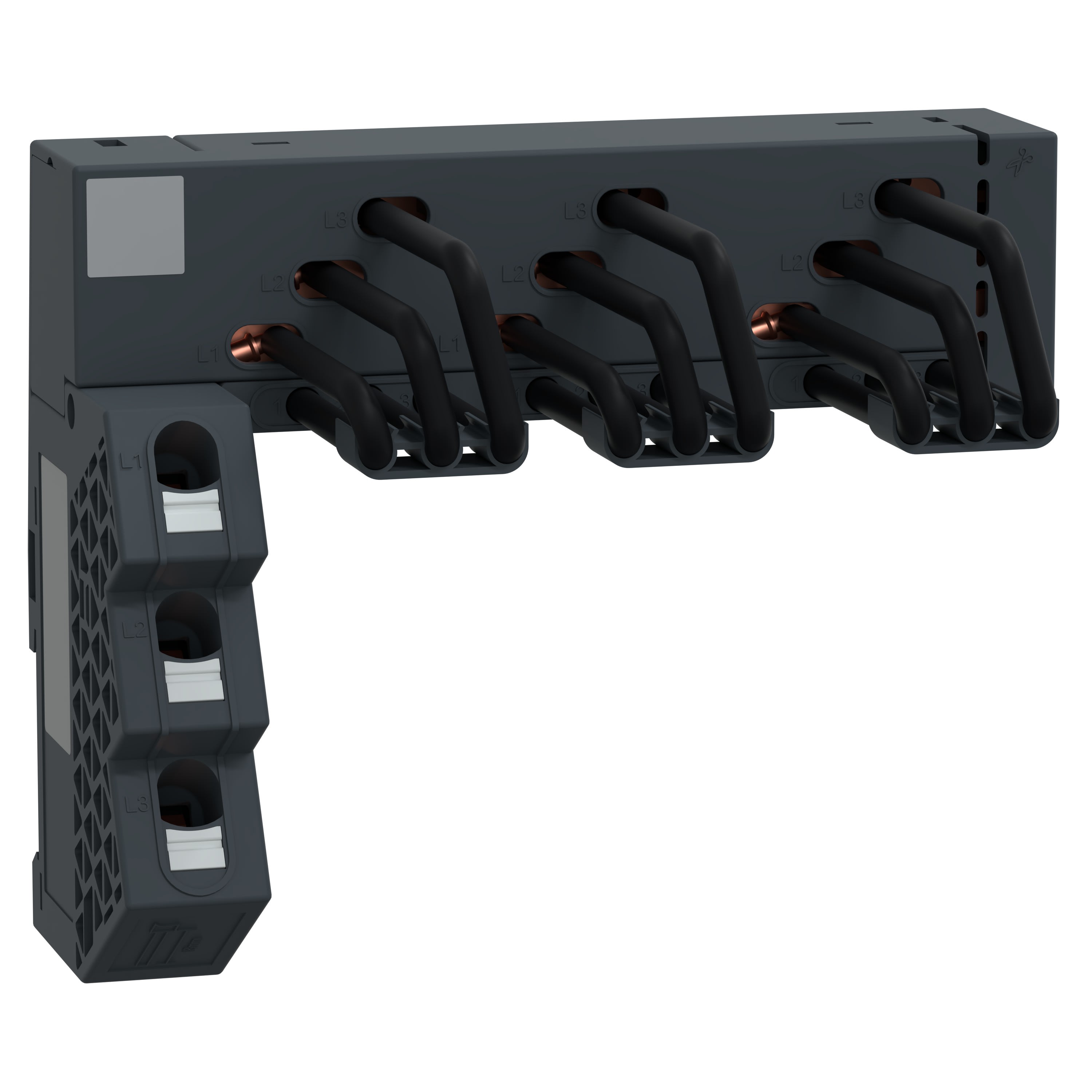 Schneider Electric - TeSys - OptionOption Snap In - 3 Dérivation pour jeu de barres LF GV2 63A