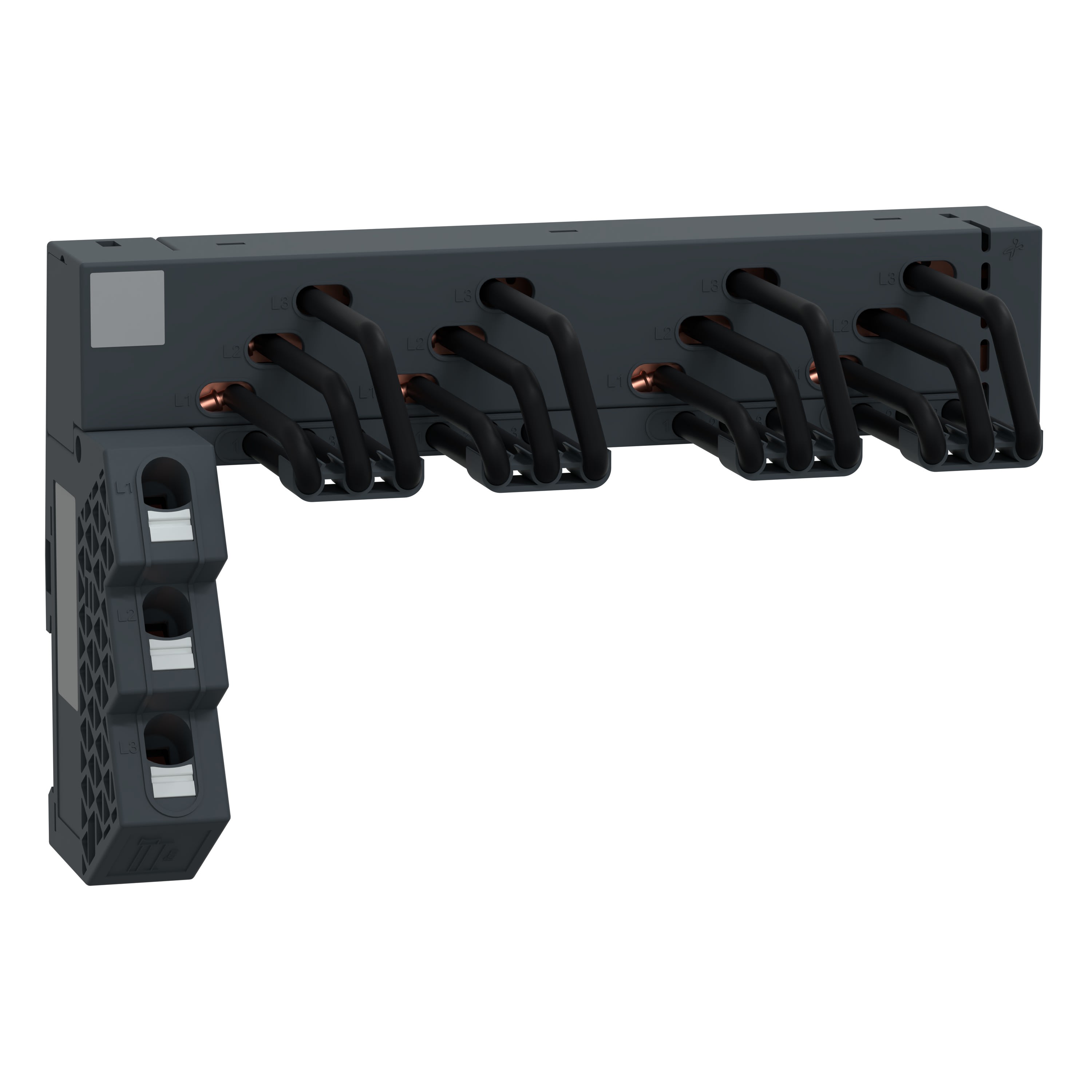 Schneider Electric - TeSys - OptionOption Snap In - 4 Dérivation pour jeu de barres LF GV2 63A