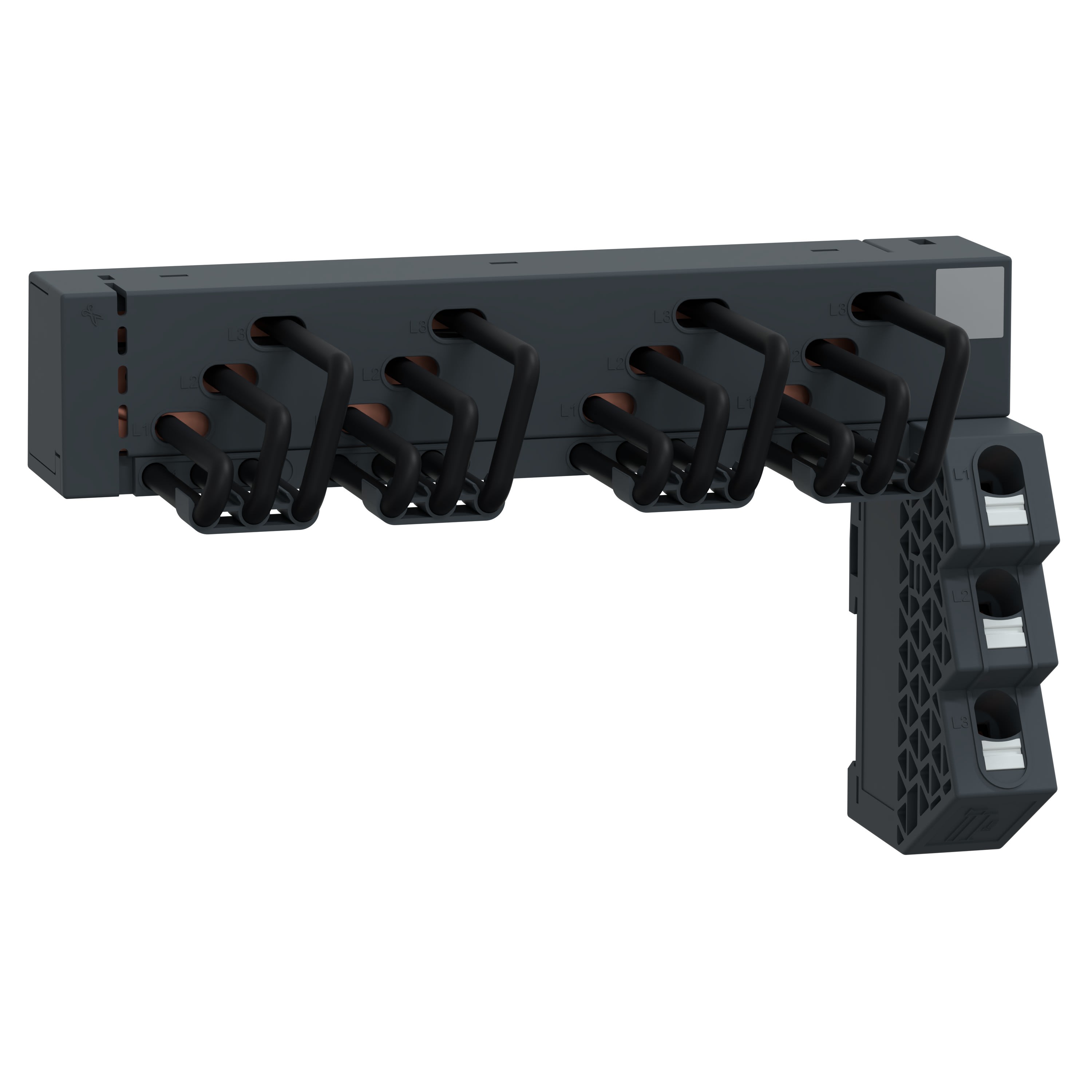 Schneider Electric - TeSys - OptionOption Snap In  - 4 Dérivation pour jeu de barres RF GV2 63A