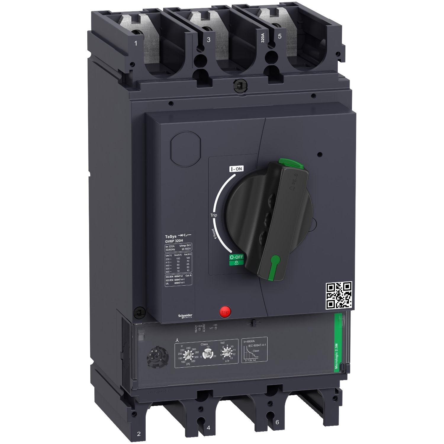 Schneider Electric - TeSys GV - disjoncteur moteur - 160 à 320A - 70kA - 3P - magnéto-thermique