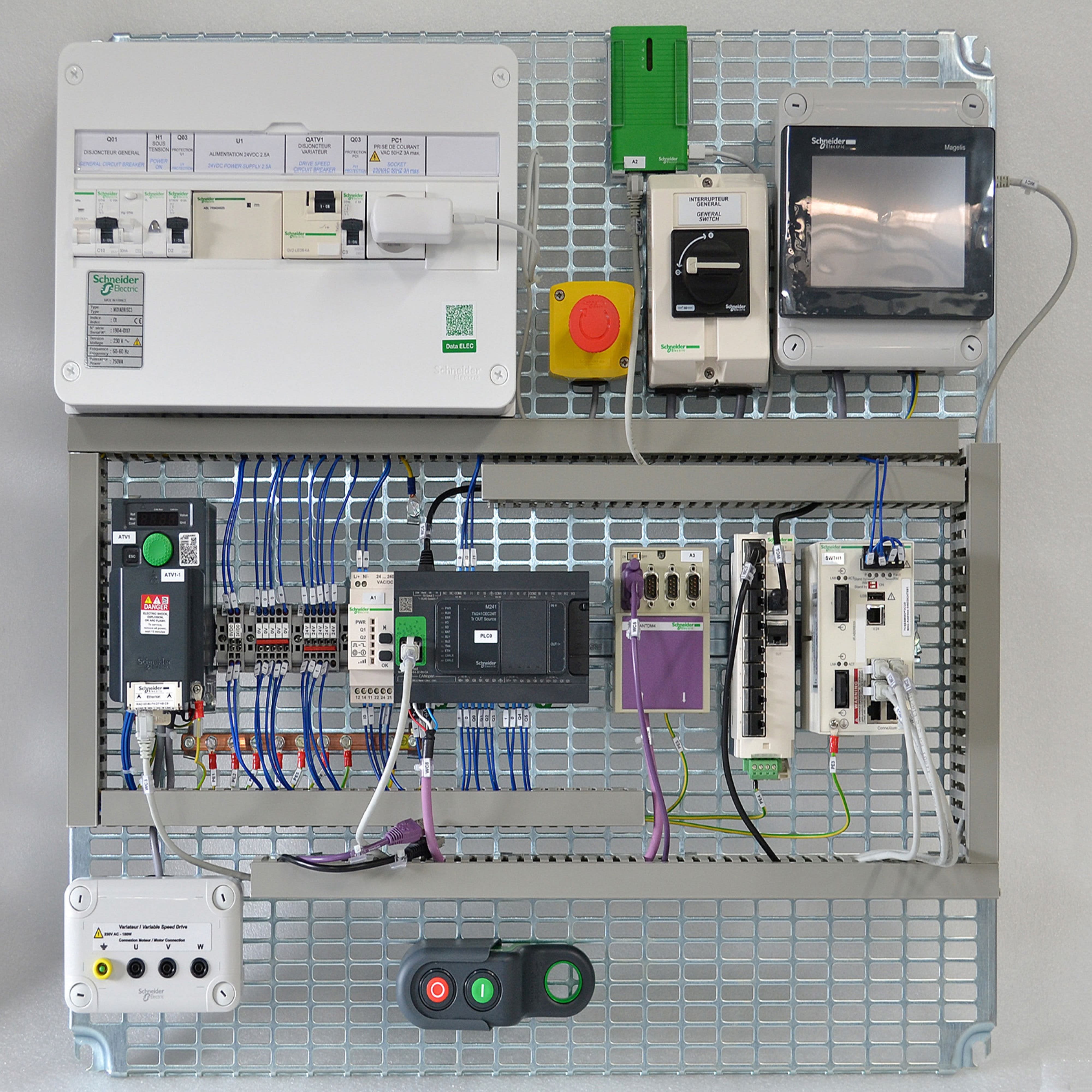 Schneider Electric - DID - Platine RISC 3 automate + afficheur + variateur
