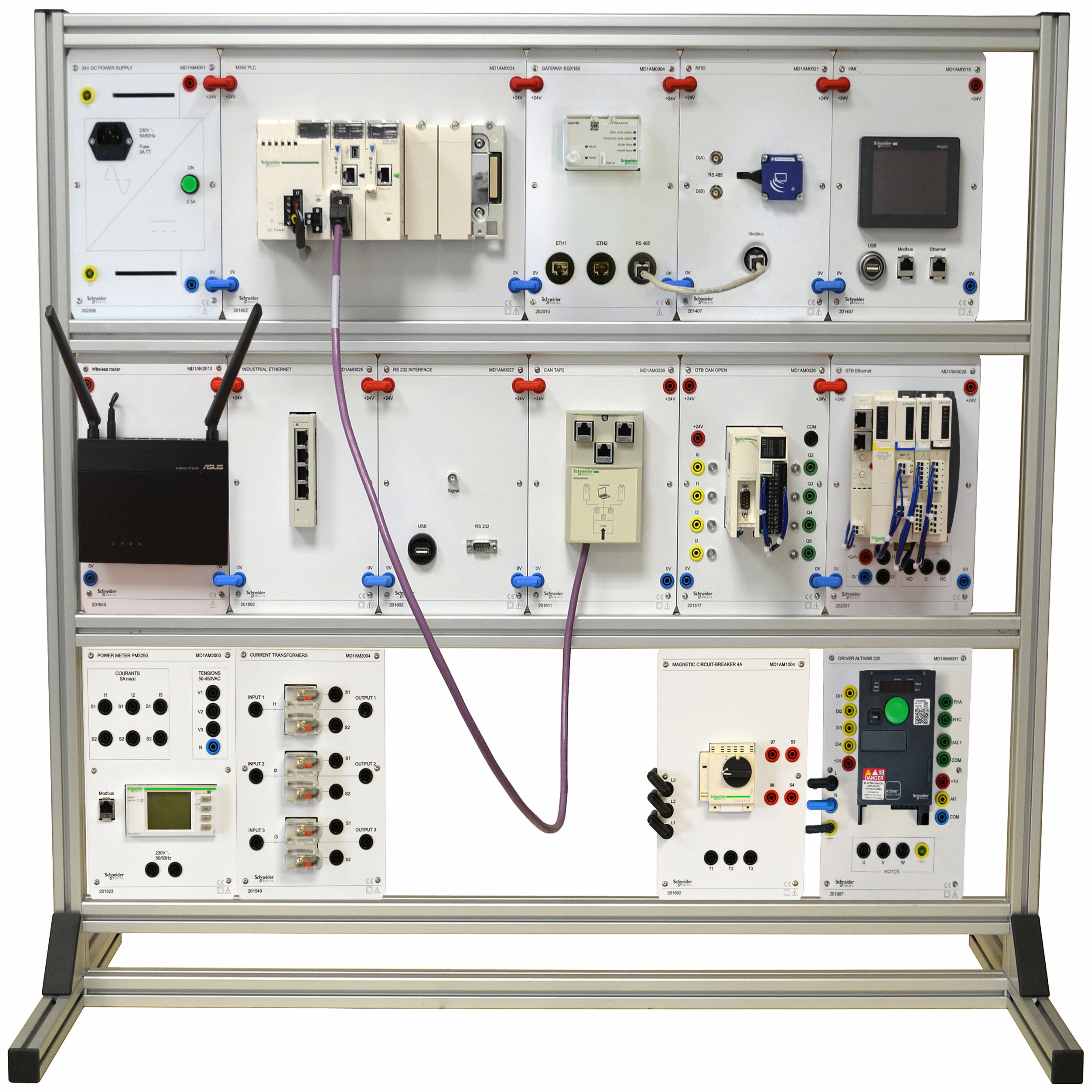 Schneider Electric - DID - Banc modulaire communication industrielle