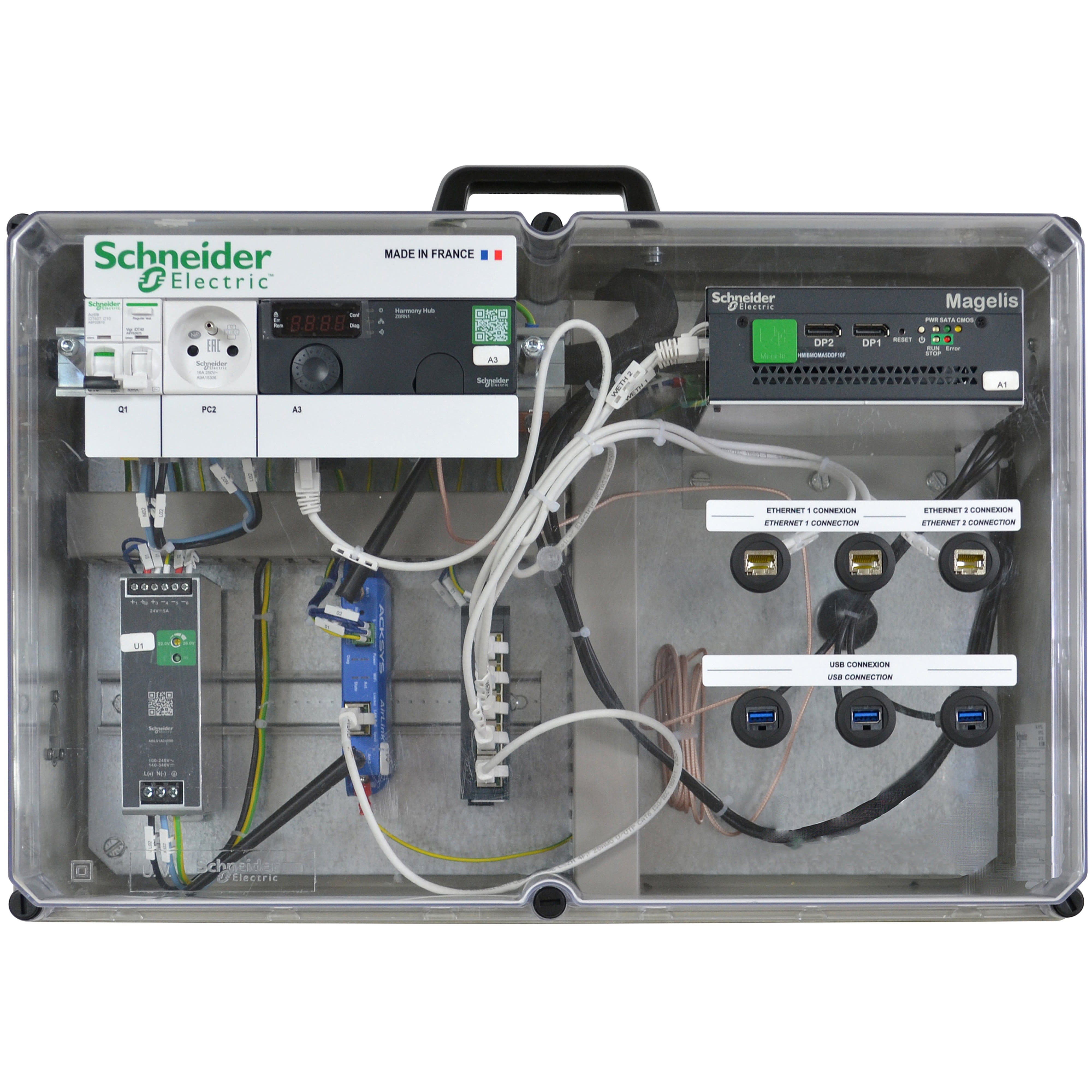 Schneider Electric - Coffret d'étude le la supervision et réalité augmentée industriel