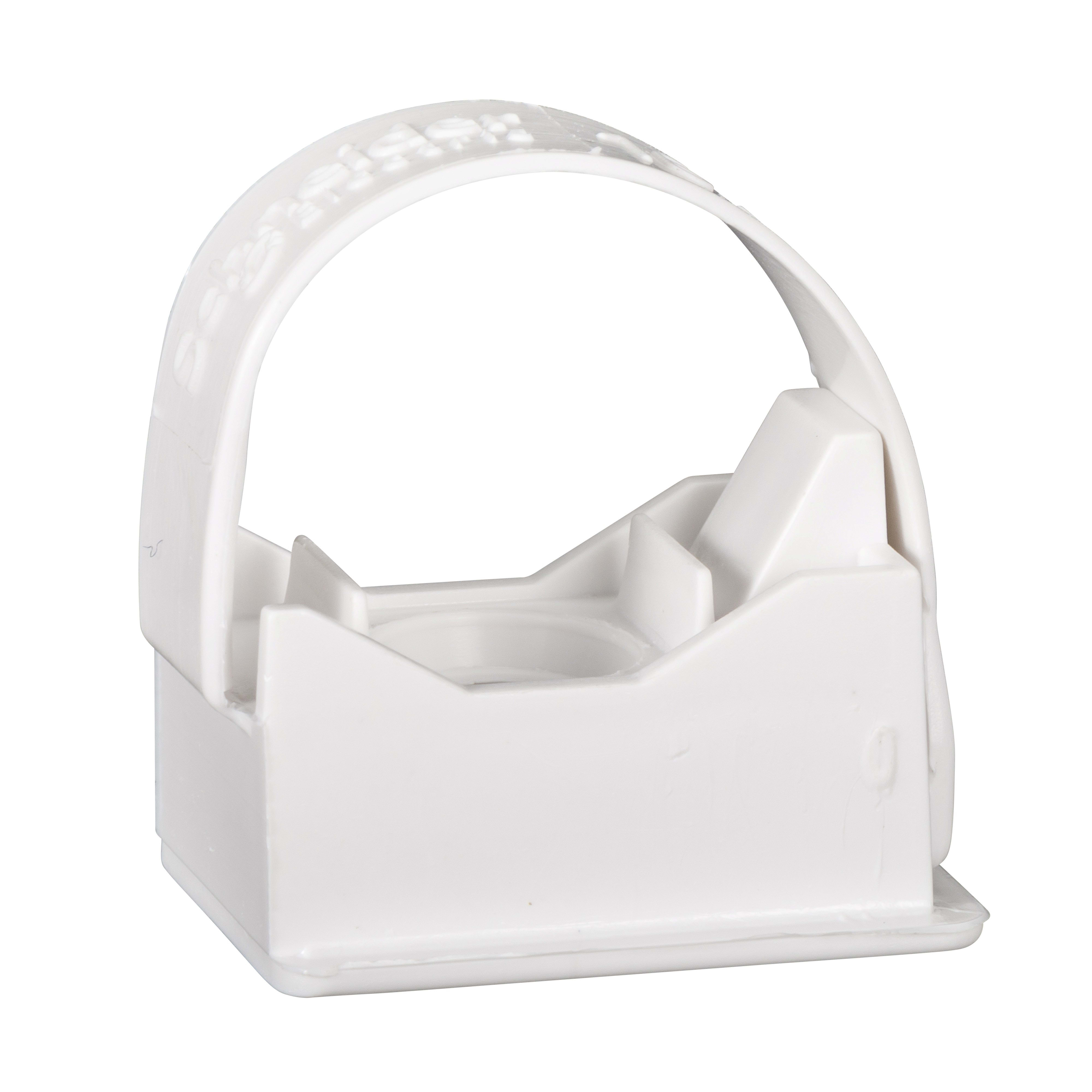 Schneider Electric - Mureva FIX Instaclip - clip à tube - pour conduits Ø16 et Ø20mm - blanc polaire