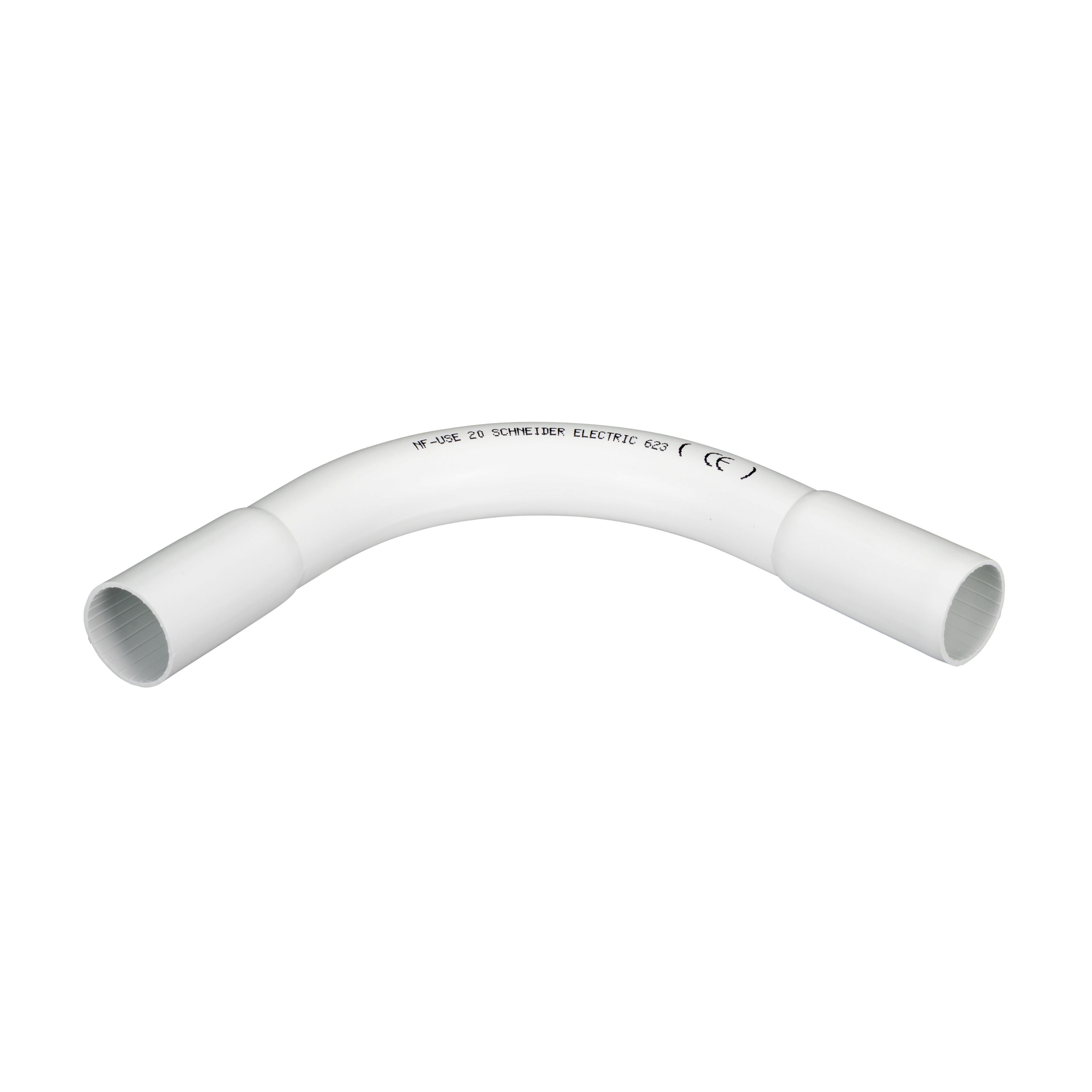 Schneider Electric - Mureva Tube - coude pour conduit rigide - Ø20mm - IP40 - blanc polaire