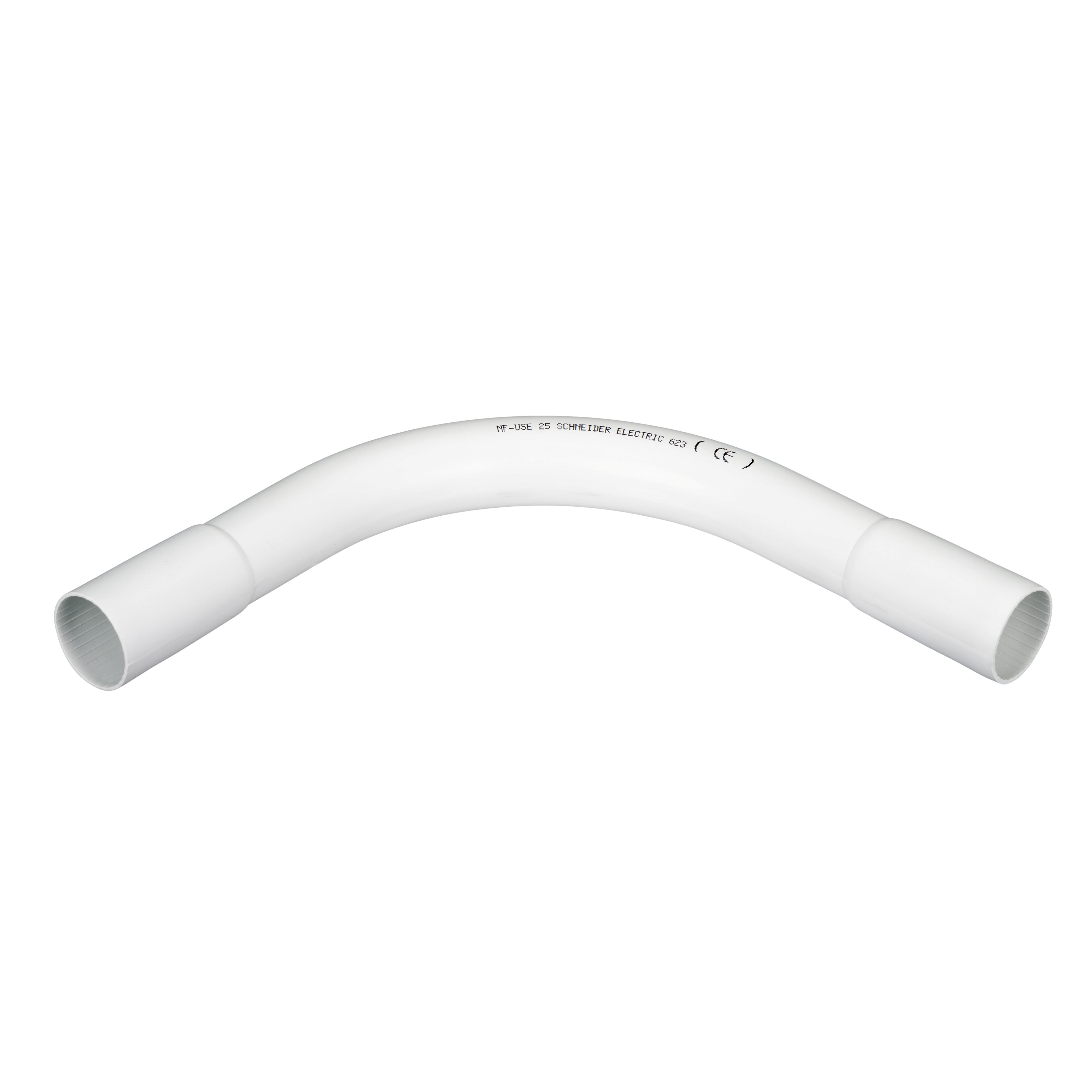Schneider Electric - Mureva Tube - coude pour conduit rigide - Ø25mm - IP40 - blanc polaire