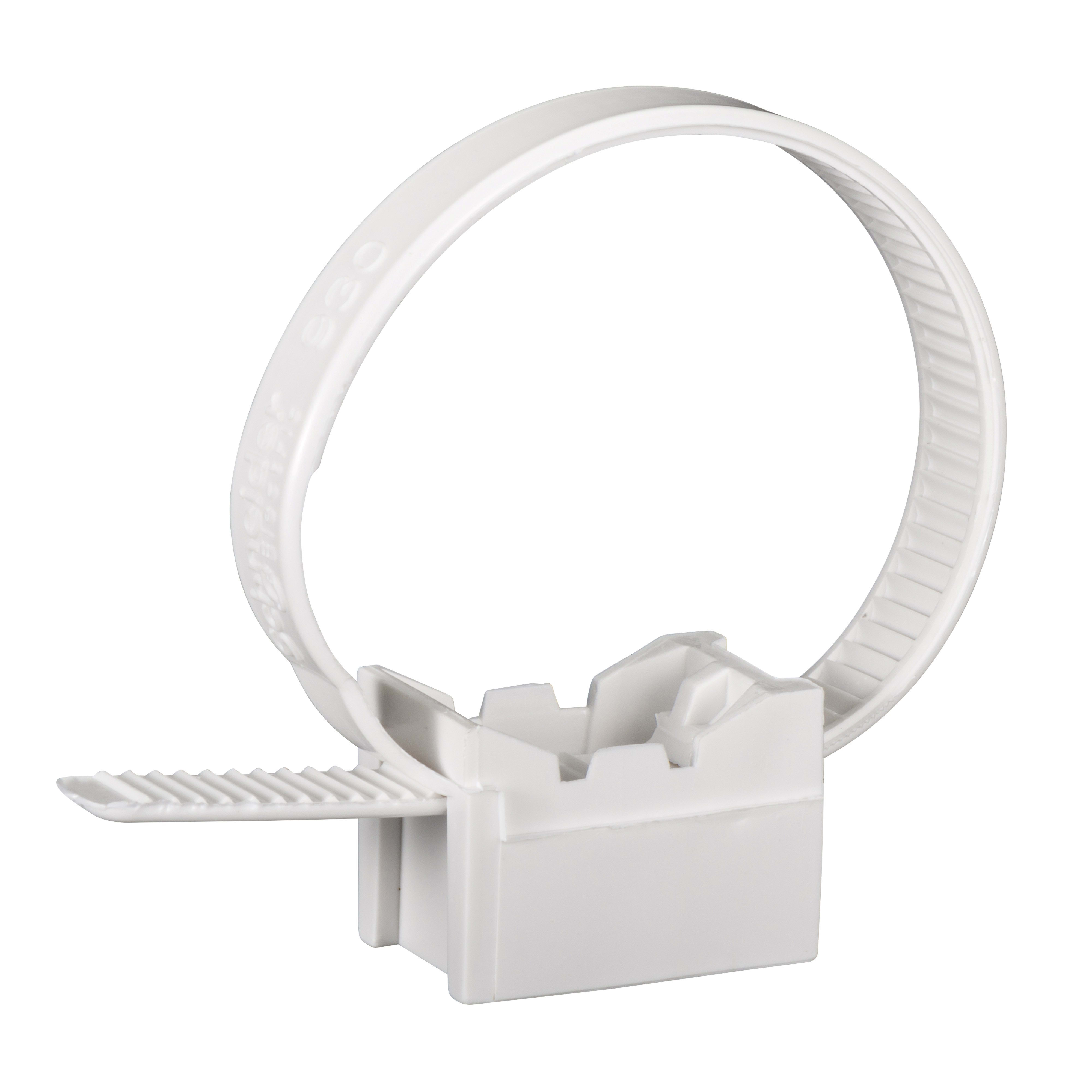 Schneider Electric - Mureva FIX instacable - collier pour tube - pour conduit Ø16-32mm - blanc polair