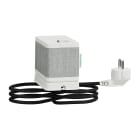 Schneider Electric - Unica System+ - clip bureau S design - 3 PC + USB A+C 3,1A - 2m - blanc/tissu